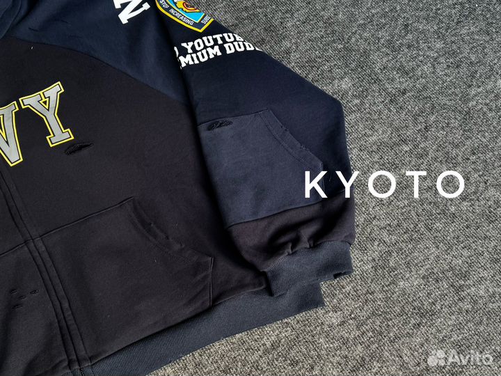 Зип худи Grailz Project navy