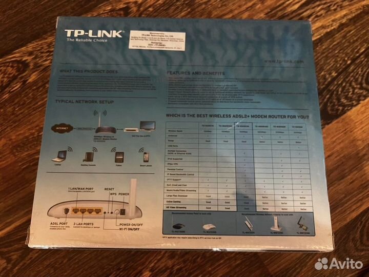 Wifi роутер tp link TD-8950N