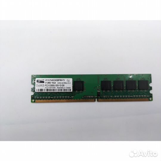 Модуль памяти promos V916764K24qbfw-F5, DDR2, 512