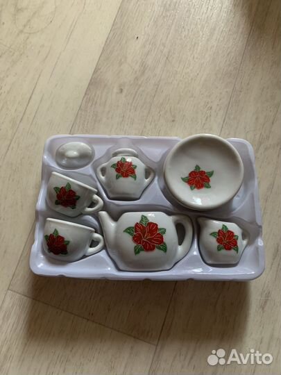 Набор керамической посуды для кукол