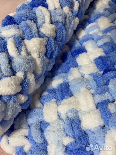 Плед детский вязаный ручная работа