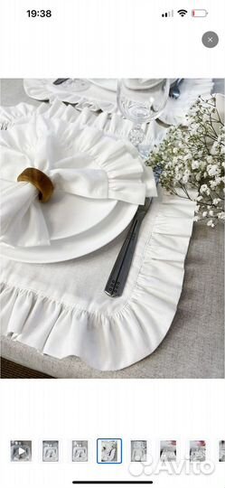 Набор сервировочных салфеток из льна, 40*40