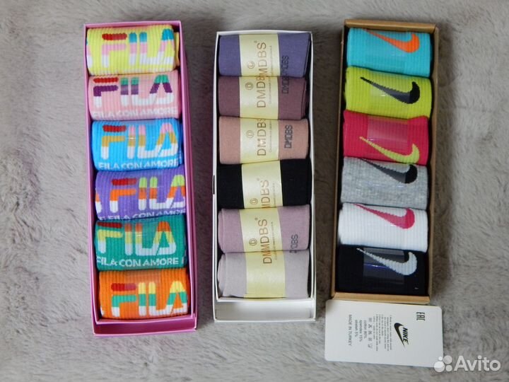 Носки женские Fila в подарочной коробке