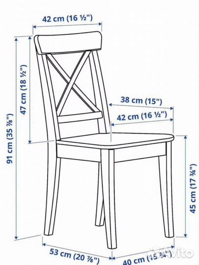 Стулья IKEA ингольф