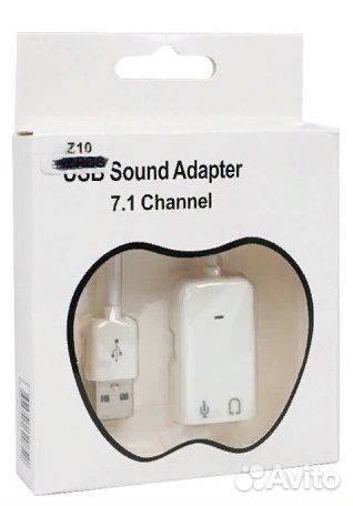 Переходник USB2.0) audio (2X3.5 jack) Z10
