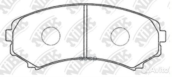 Колодки тормозные дисковые перед PN3414 NiBK