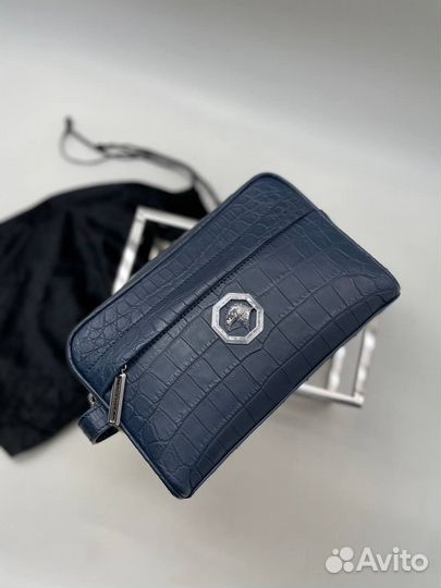 Мужской клатч из кожи крокодила Stefano Ricci