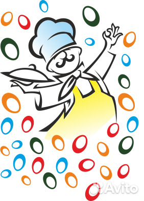 Повар пекарь в столовой