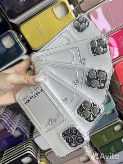 Чехол с карманом для карт на все модели опт