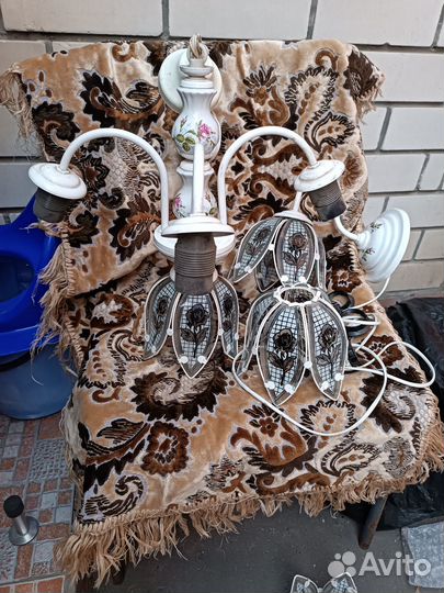 Комплект люстра и бра бу