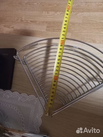 Угловая полка для ванной