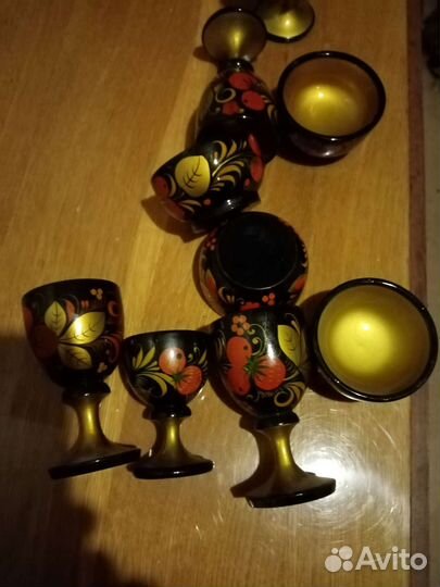 Расписная деревянная посуда