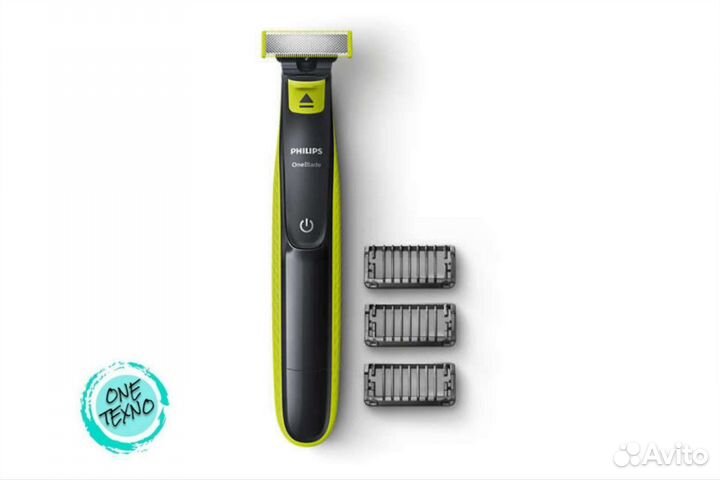Триммер Philips OneBlade черный/салатовый
