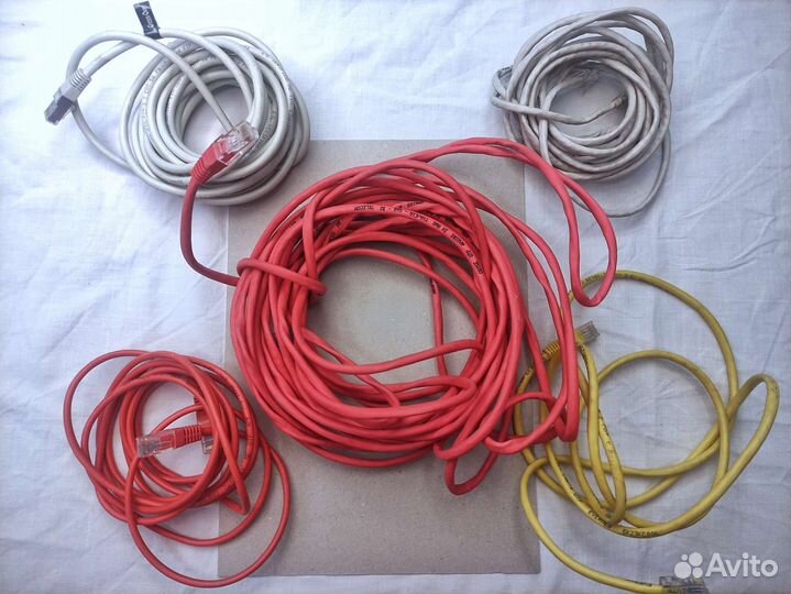 Рабочие кабели для интернета 10, 5, 3, 2 м