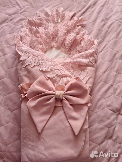 Конверт на выписку для девочки весна- осень