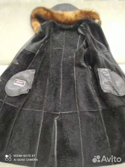 Дубленка натуральная женская длинная 44 46