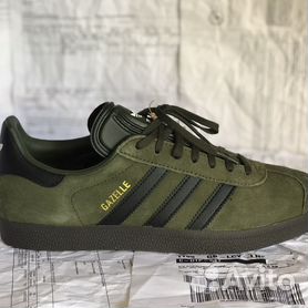 Adidas gazelle night cargo / core clearance black / gum5