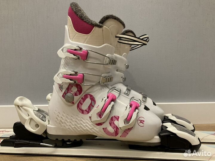 Горные лыжи 130 и двое ботинок 35-36-37