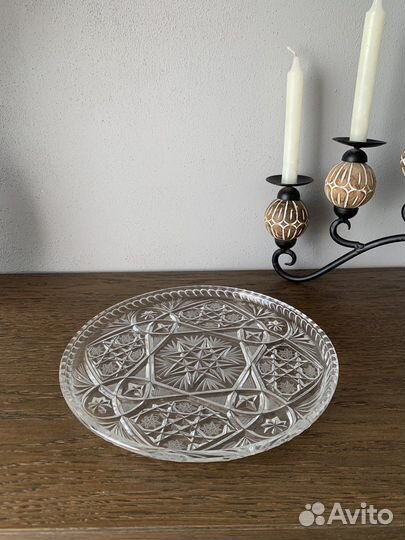 Блюдо и Фруктовница СССР хрусталь