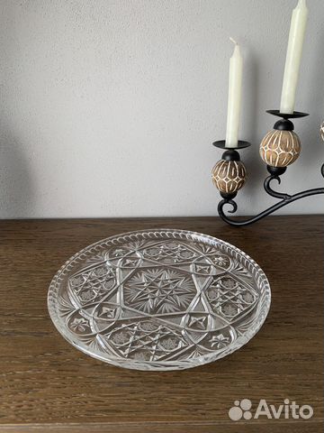 Блюдо и Фруктовница СССР хрусталь