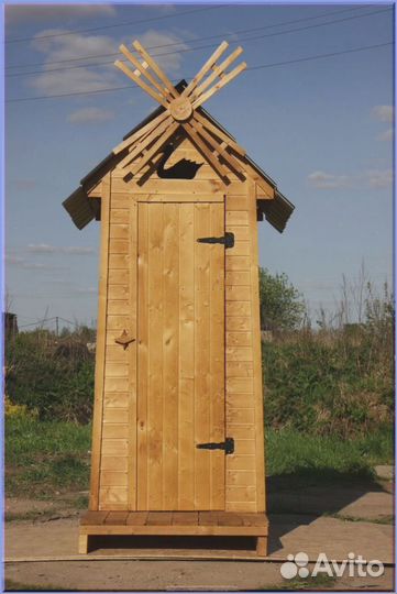 Дачный туалет с декором вфл 232