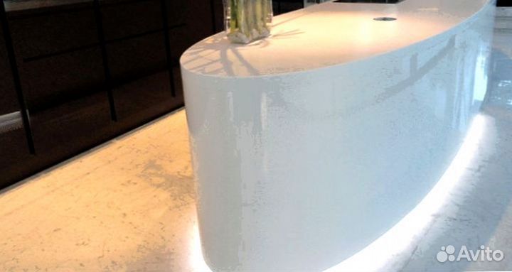 Барная стойка для кафе из искусственного камня