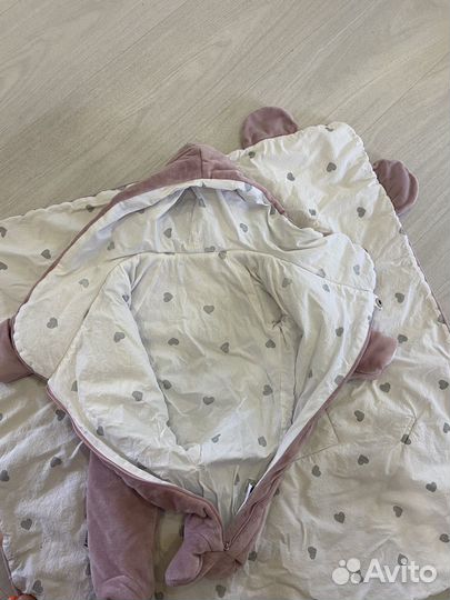 Конверт на выписку для девочки демисезонный