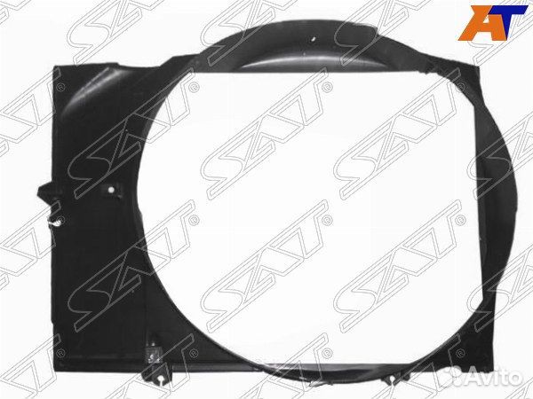 Диффузор радиатора toyota land cruiser 100 2uzfe 9