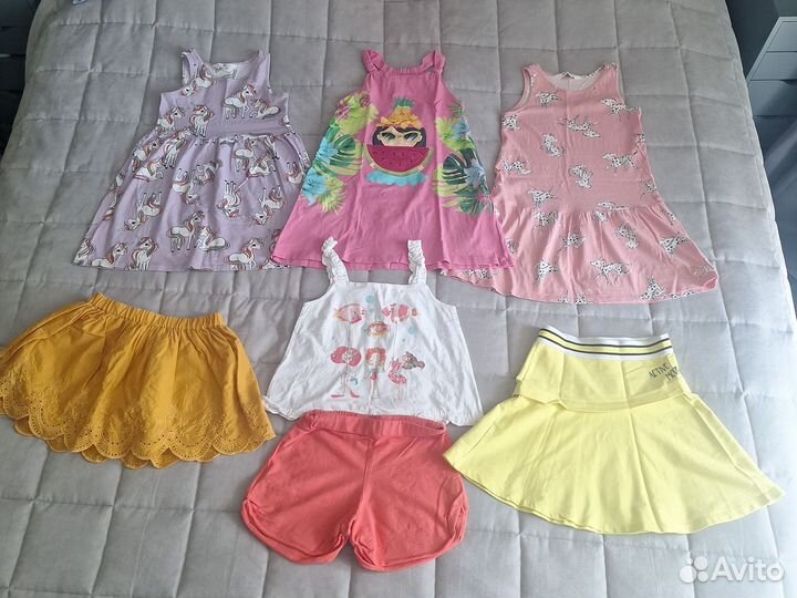 Вещи летние на девочку 122 128