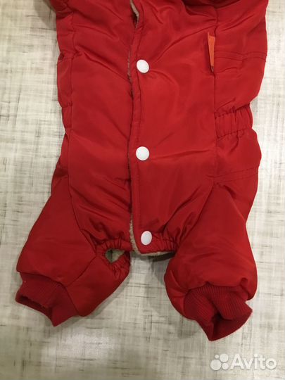 Комбинезон зимний на меху для мелких пород собак