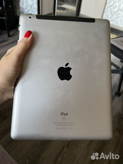 iPad 2 A1396, работает хорошо, экран с дефектом