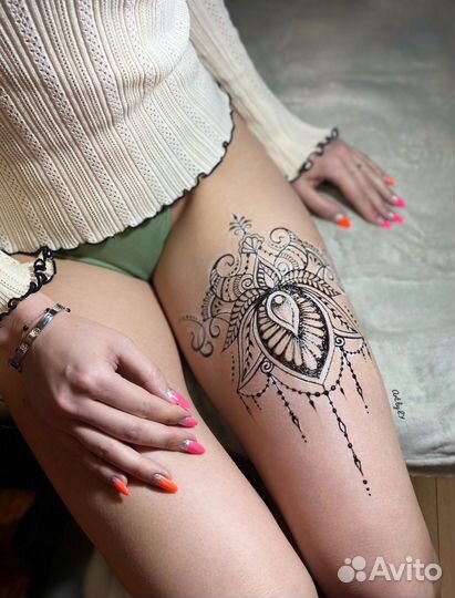 Мехенди. Временное тату. Роспись хной/джагуа