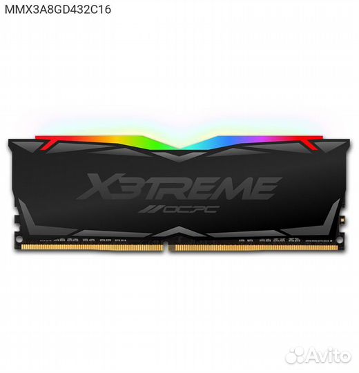 Модуль памяти ocpc X3 RGB 8GB dimm DDR4 3200MHz, M