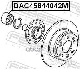 Подшипник ступицы DAC45844042M DAC45844042M Febest