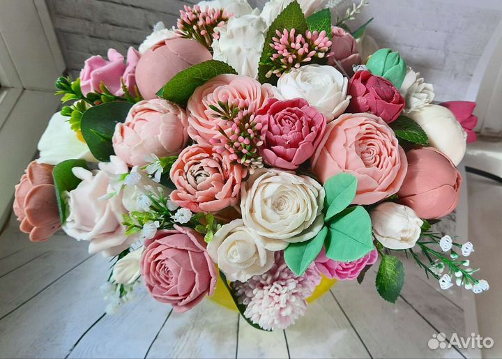 Букет цветов из мыла