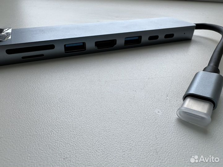 Type c адаптер 8 в 1 переходник macbook