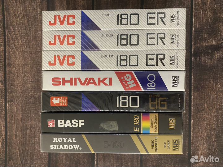 VHS кассеты новые запечатанные