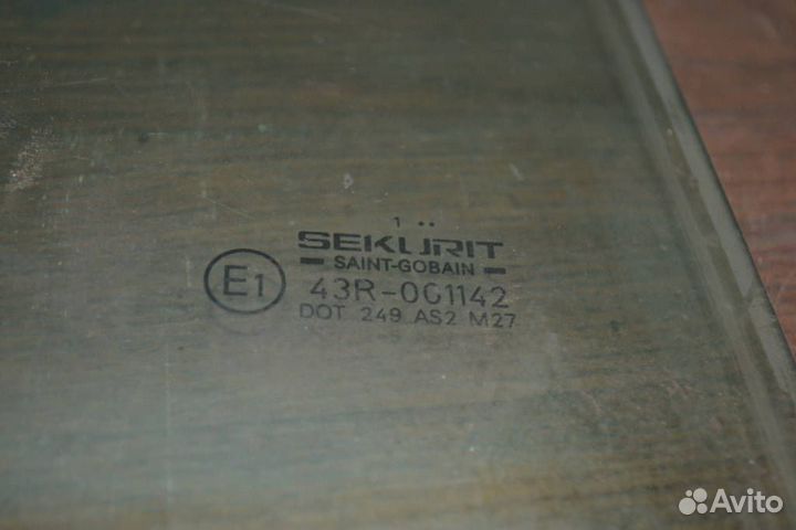 Стекло боковое правое переднее Citroen Berlingo