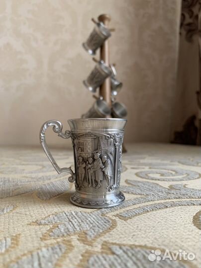 Набор оловянных стопок SKS Zinn 95