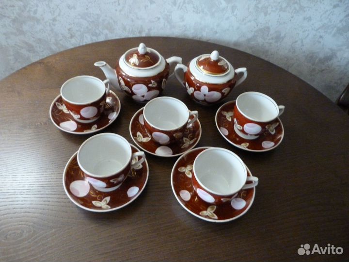 Фарфоровая посуда СССР сервиз чайный