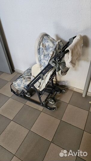 Детские санки коляска