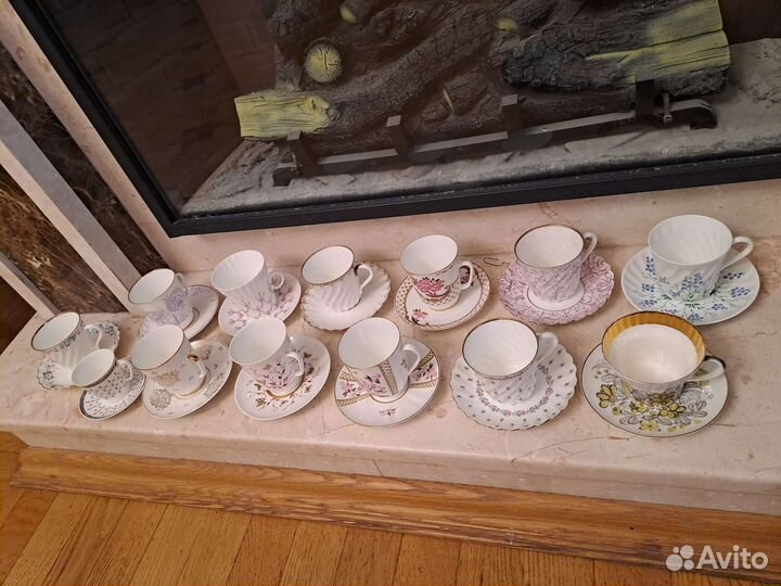 Чайная пара лфз, костяной фарфор (14 видов)