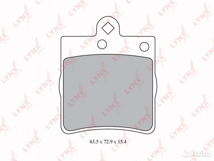 Колодки тормозные дисковые зад