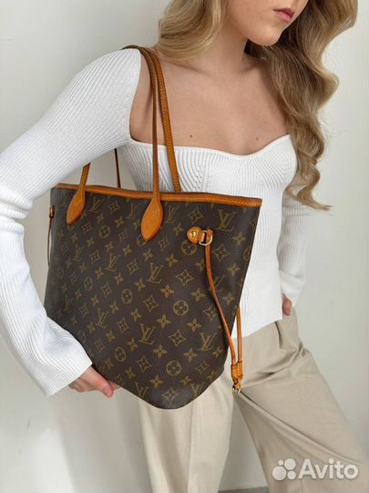 Louis Vuitton Monogramm Neverfull MM Bag винтаж