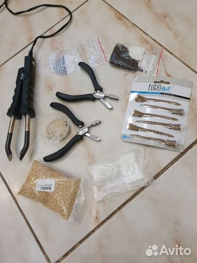 Набор инструментов для наращивания волос