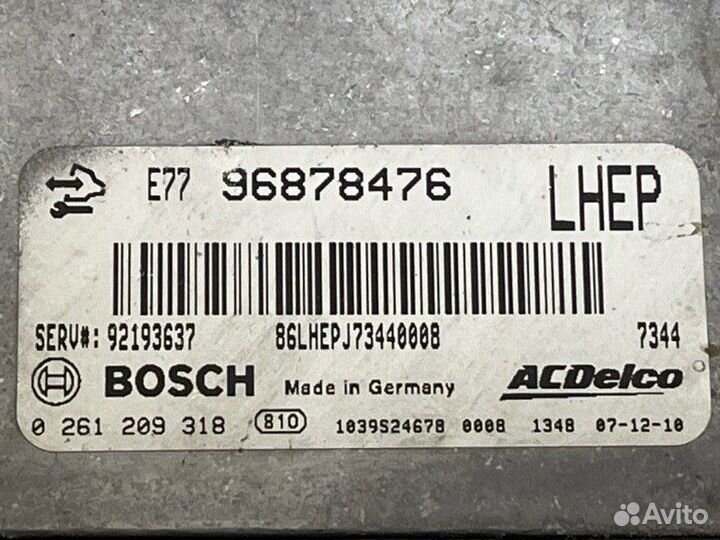 Блок управления двигателем Opel Antara C105 10hmch