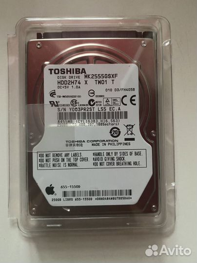 HDD Toshiba 250 GB 2.5 для ноутбука