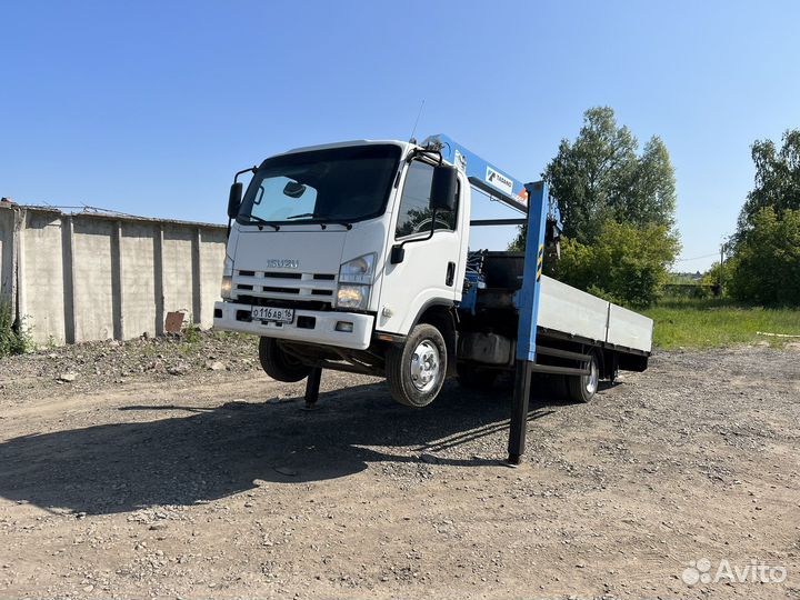 Isuzu NQR75 с КМУ, 2014