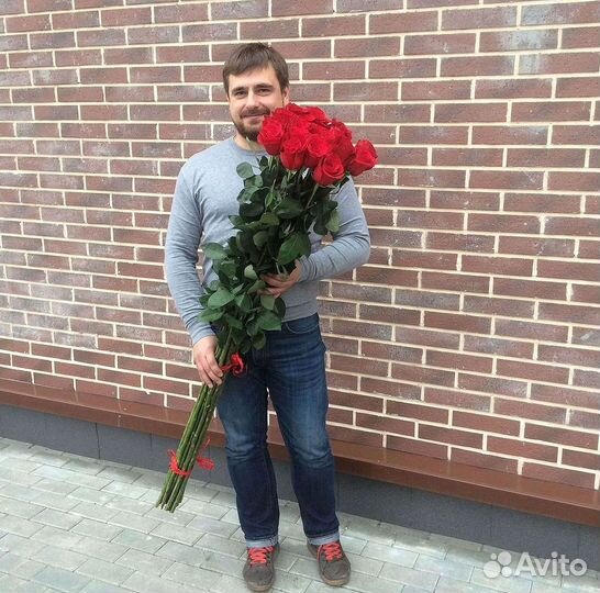 Высокие розы Доставка цветов