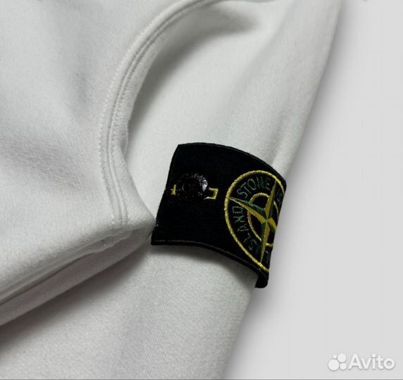 Stone island свитшот белый (оригинал)